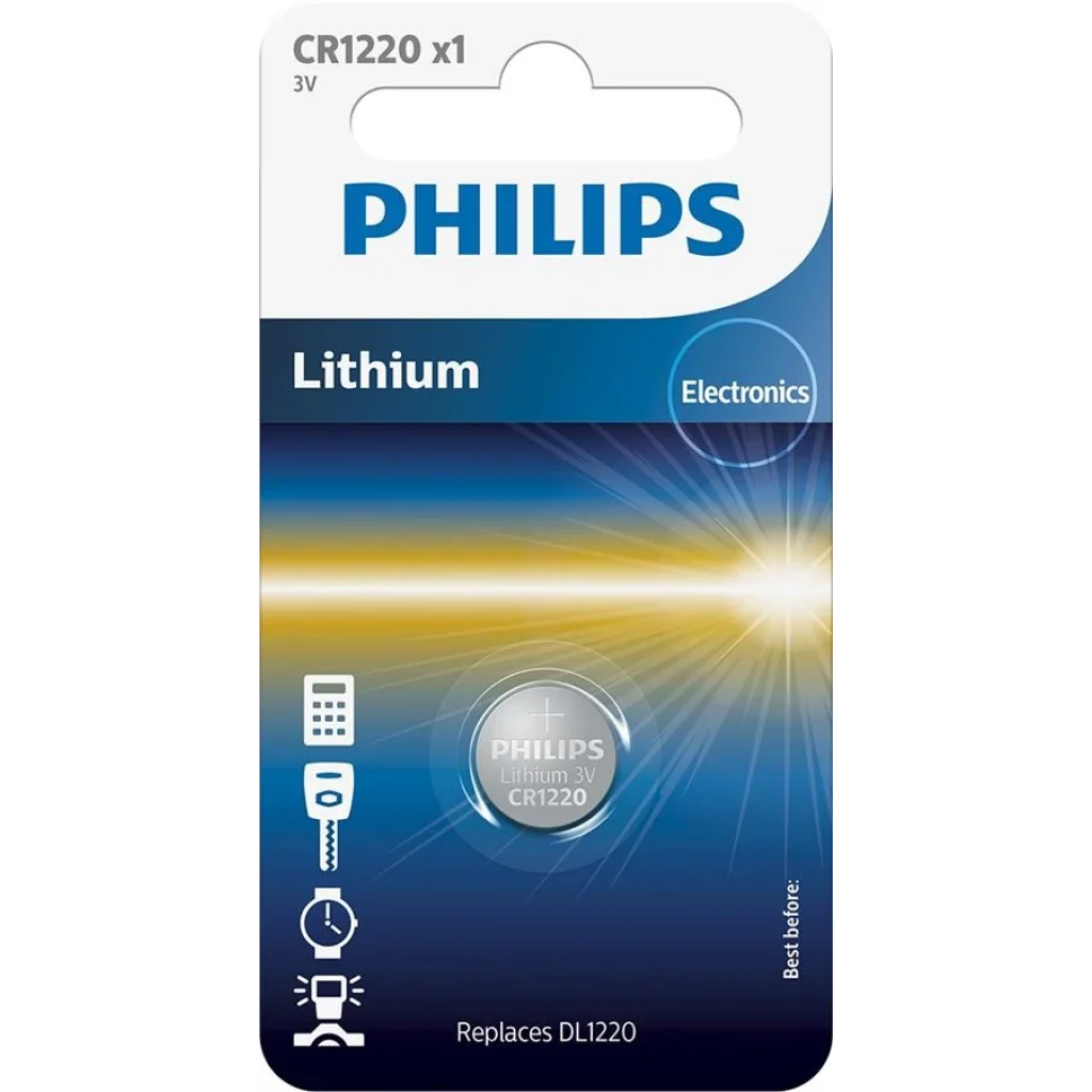 Батарейка Philips Lithium CR 1220 BLI 1 UA